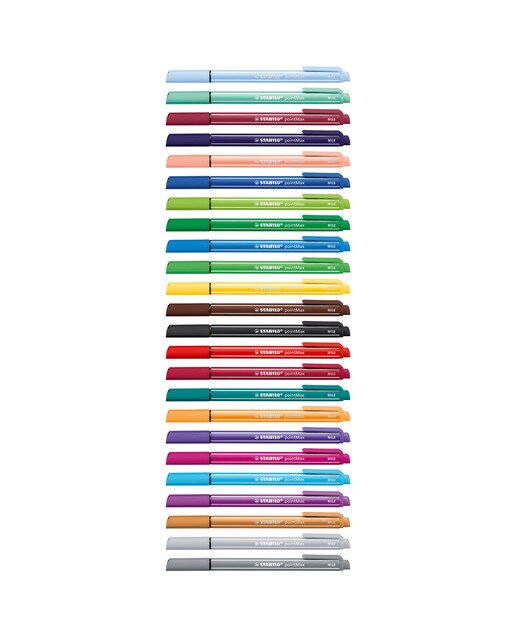 Pack de 4 Rotuladores Punta Fina Premium pointMax STABILO Multicolor Pastel Multicolor-2