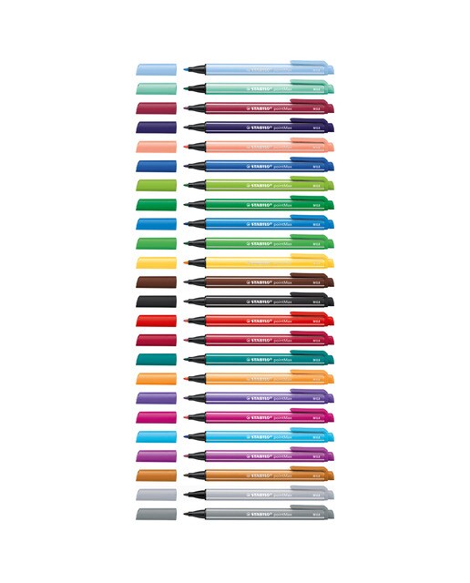 Pack de 4 Rotuladores Punta Fina Premium pointMax STABILO Multicolor Pastel Multicolor-3