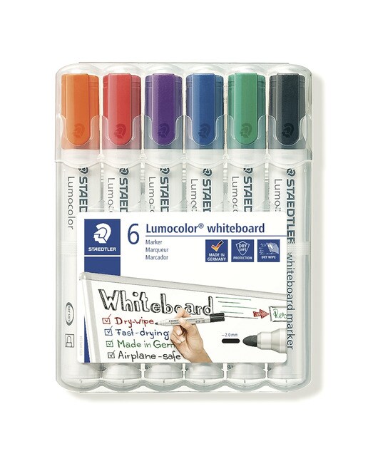 Imagem 0 de 6 Marcadores Staedtler Lumocolor de Quadro Branco