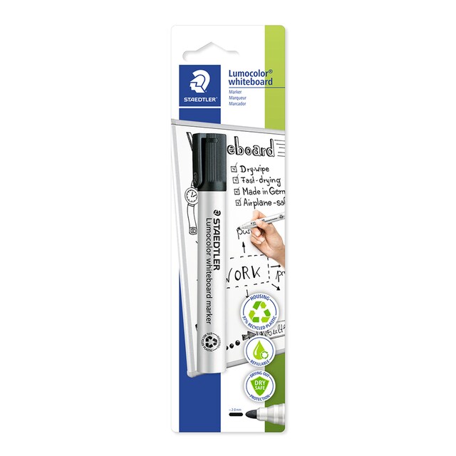 Imagen 0 de Marcador Staedtler Lumocolor Pizarra Blanca Negro