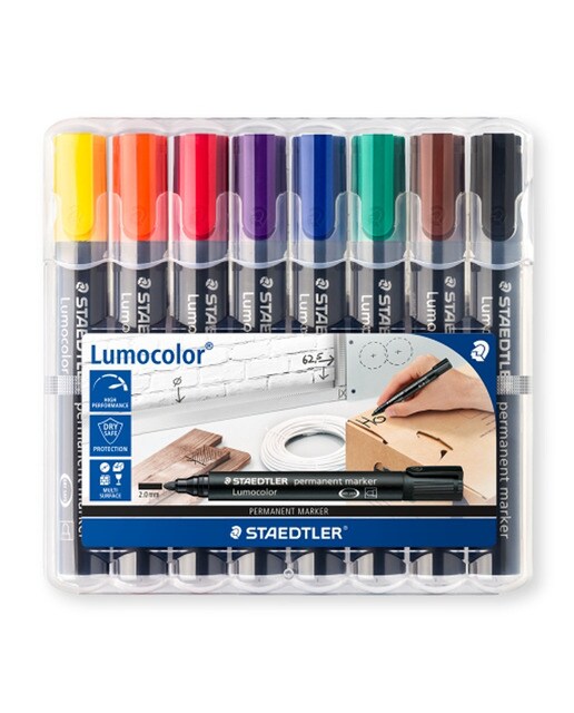 8 Marcadores Staedtler Lumocolor Permanentes 1