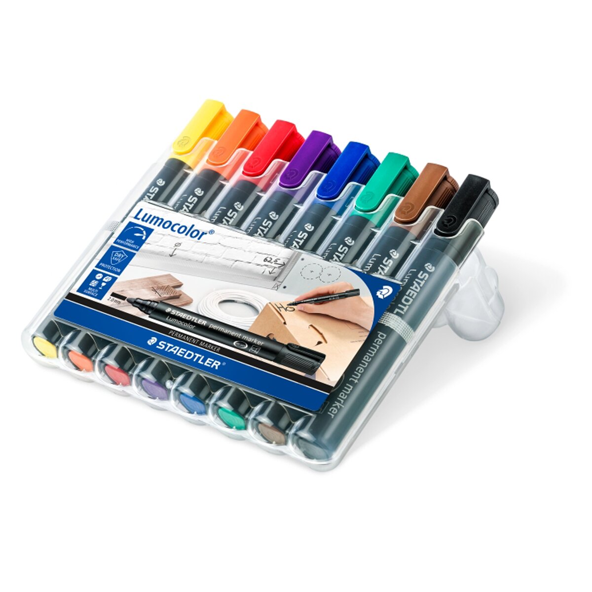 8 Marcadores Staedtler Lumocolor Permanentes 2