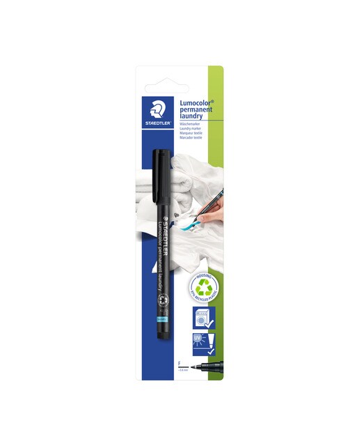 Marcador Universal Staedtler Lumocolor Têxtil Permanente Preto 1