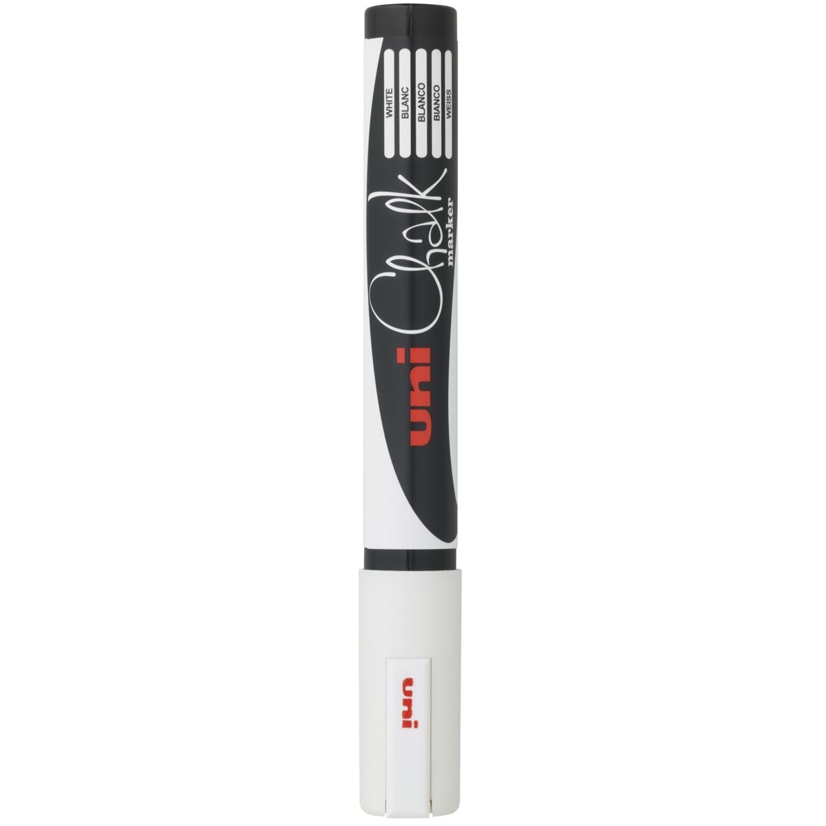 Marcador de Giz Líquido Uni Chalk 1,8-2,5 mm Branco Branco-2
