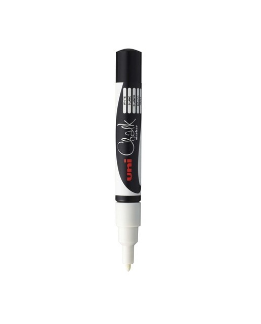 Marcador de Giz Líquido Uni Chalk 0,7 mm Branco Branco-1
