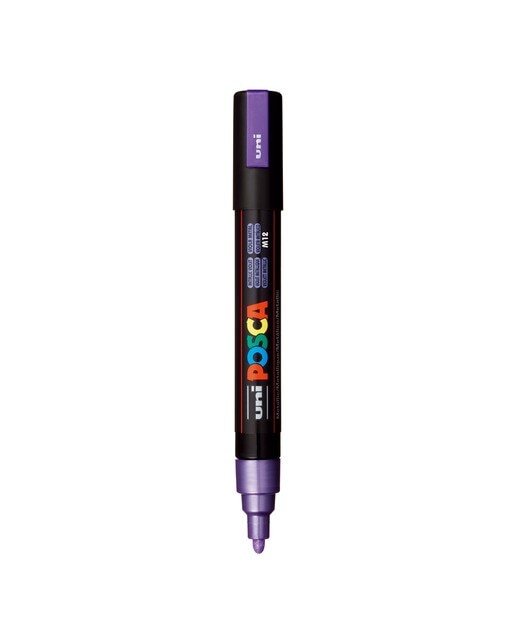 Uni Posca Marcador de Pintura Base de Água 1,8-2,5 mm Violeta Metálico 1