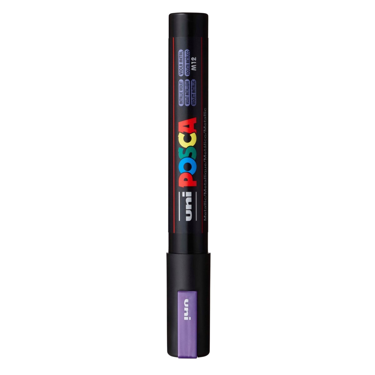 Uni Posca Marcador de Pintura Base de Água 1,8-2,5 mm Violeta Metálico 2