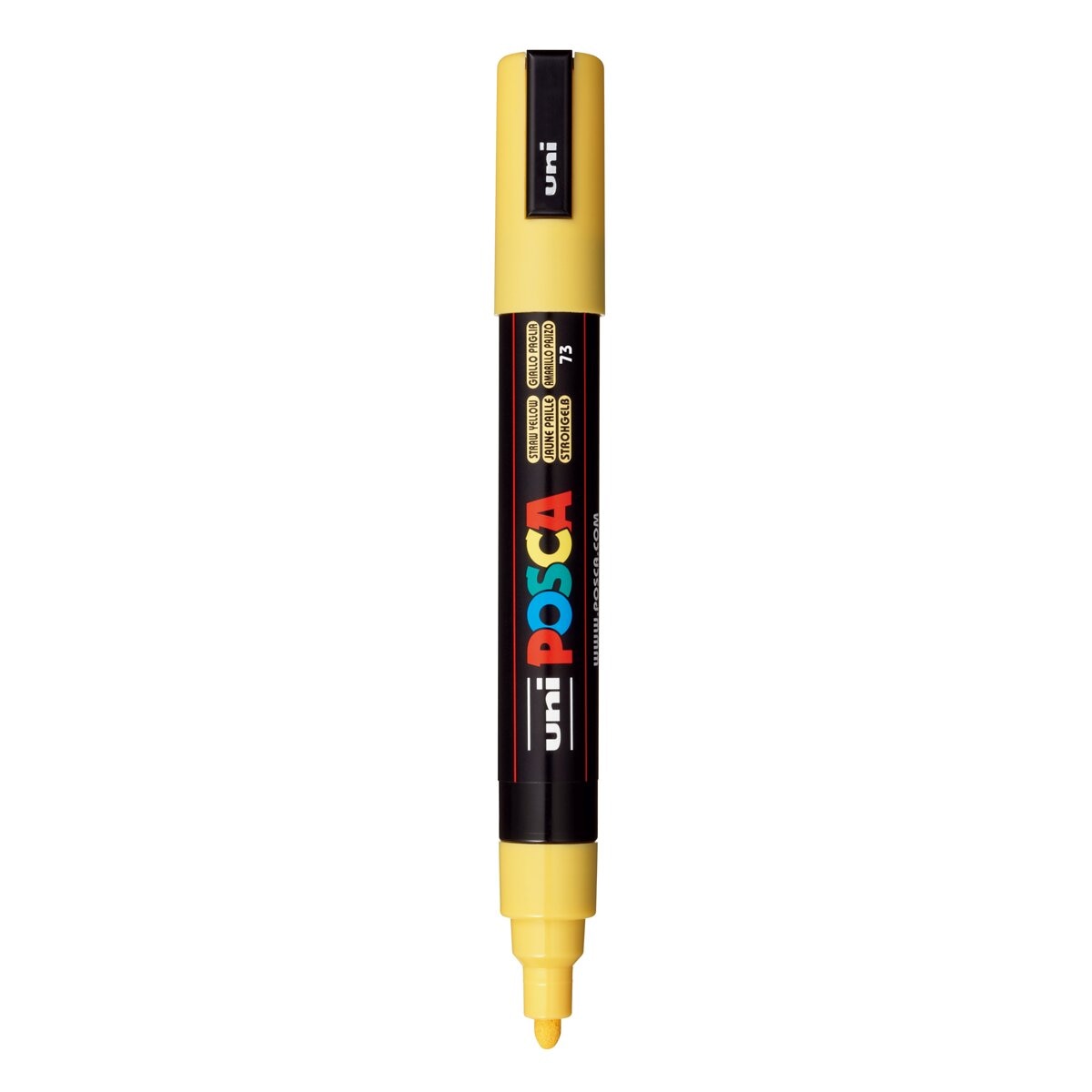 Marcador de Pintura Base al Agua 1,8-2,5 mm Uni Posca Amarillo Medio Amarillo-2