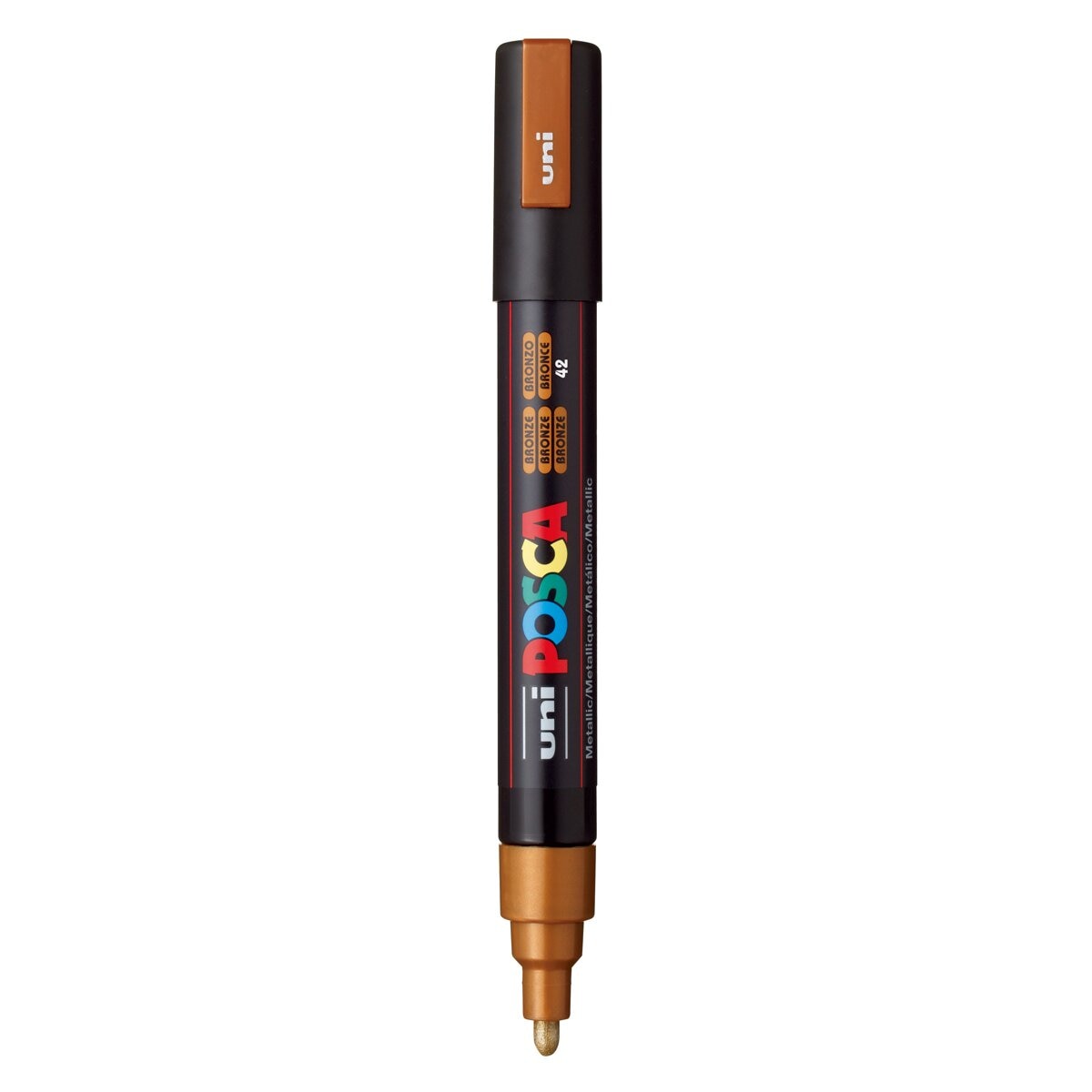 Uni Posca Marcador de Pintura Base de Água 1,8-2,5 mm Bronze Metálico 2