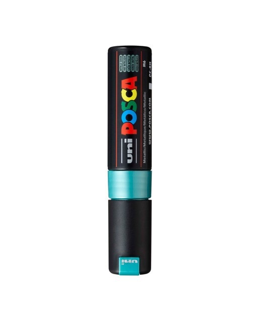 Imagem 0 de Uni Posca Marcador de Pintura Base de Água 8,0 mm Verde Metálico