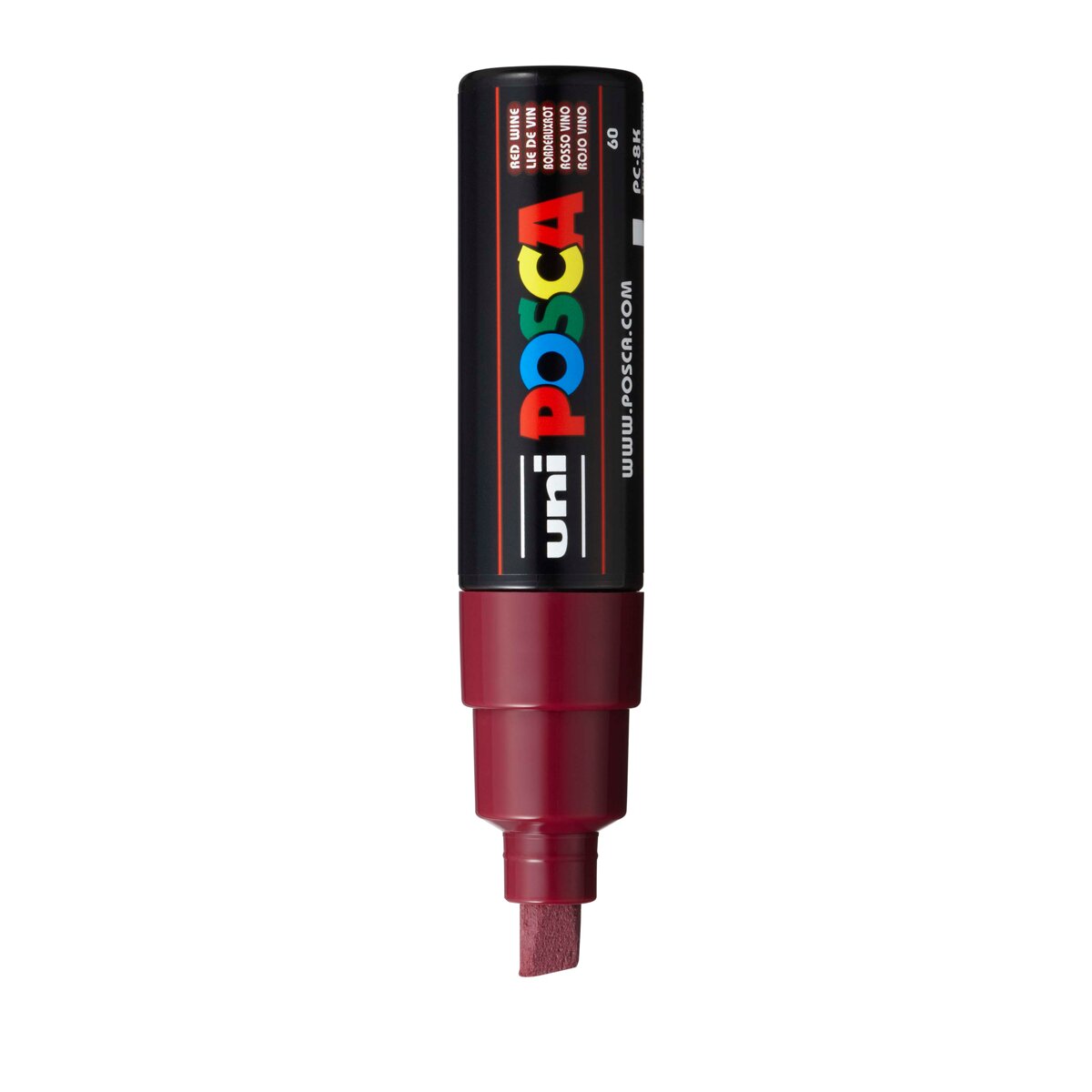 Uni Posca Marcador de Pintura Base de Água 8,0 mm Vinho Vinho-2