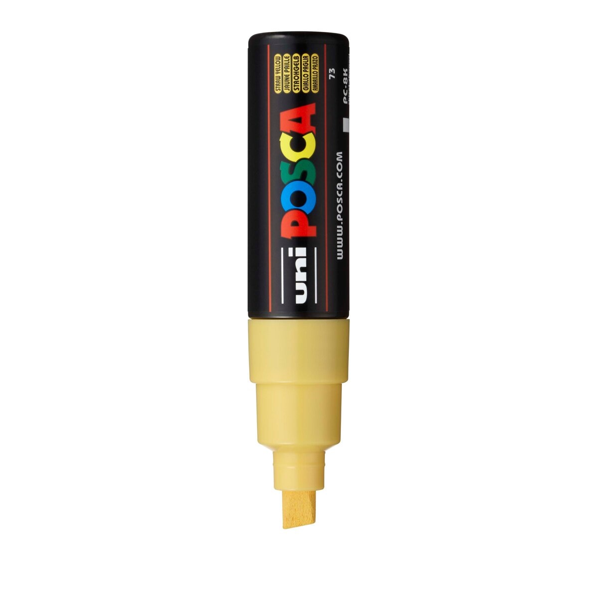 Uni Posca Marcador de Pintura Base de Água 8,0 mm Amarelo Palha Amarelo-2