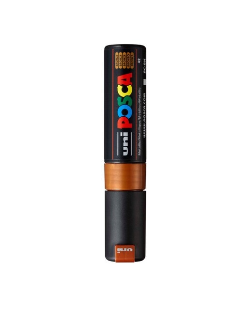 Uni Posca Marcador de Pintura Base de Água 8,0 mm Bronze Metálico 1
