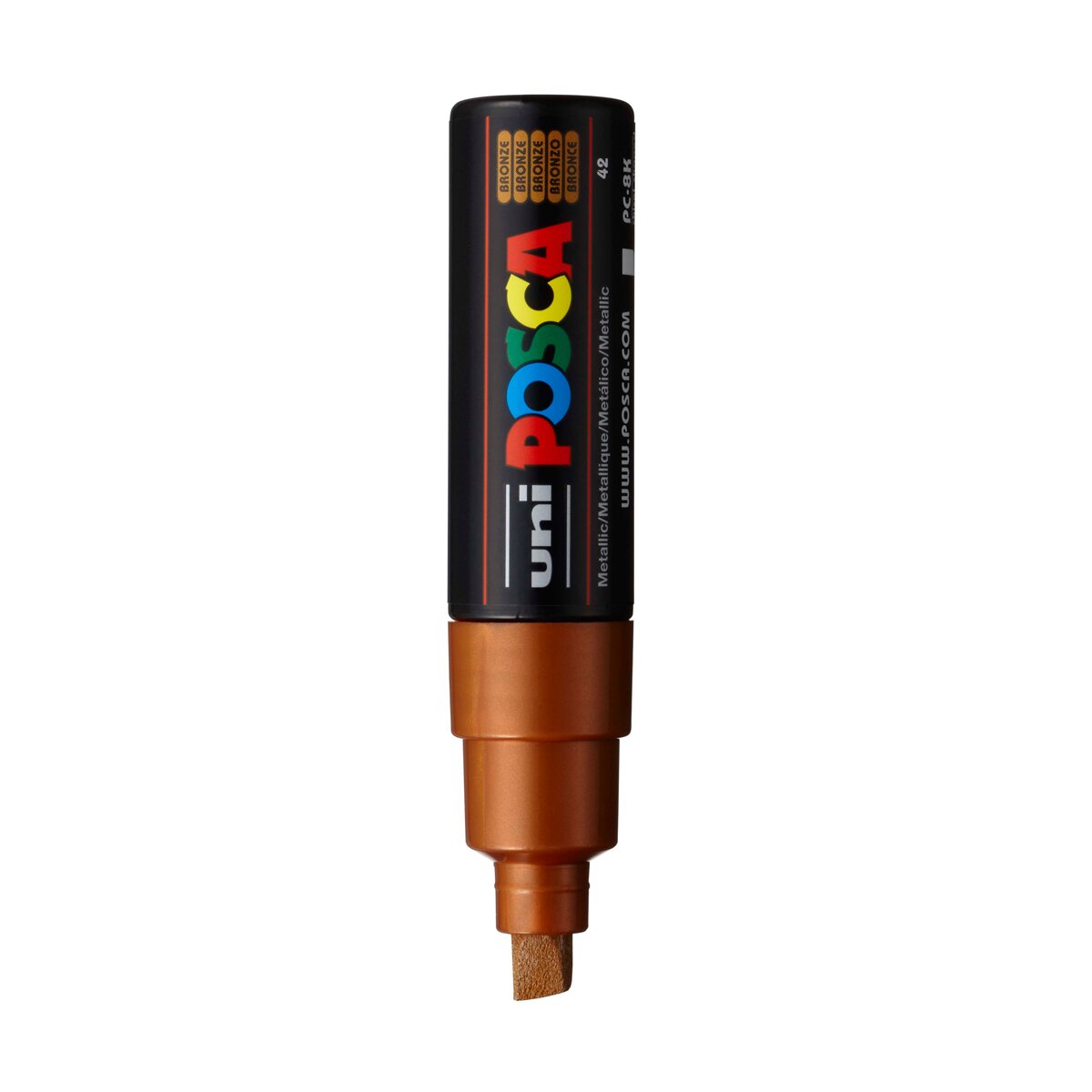 Uni Posca Marcador de Pintura Base de Água 8,0 mm Bronze Metálico 2
