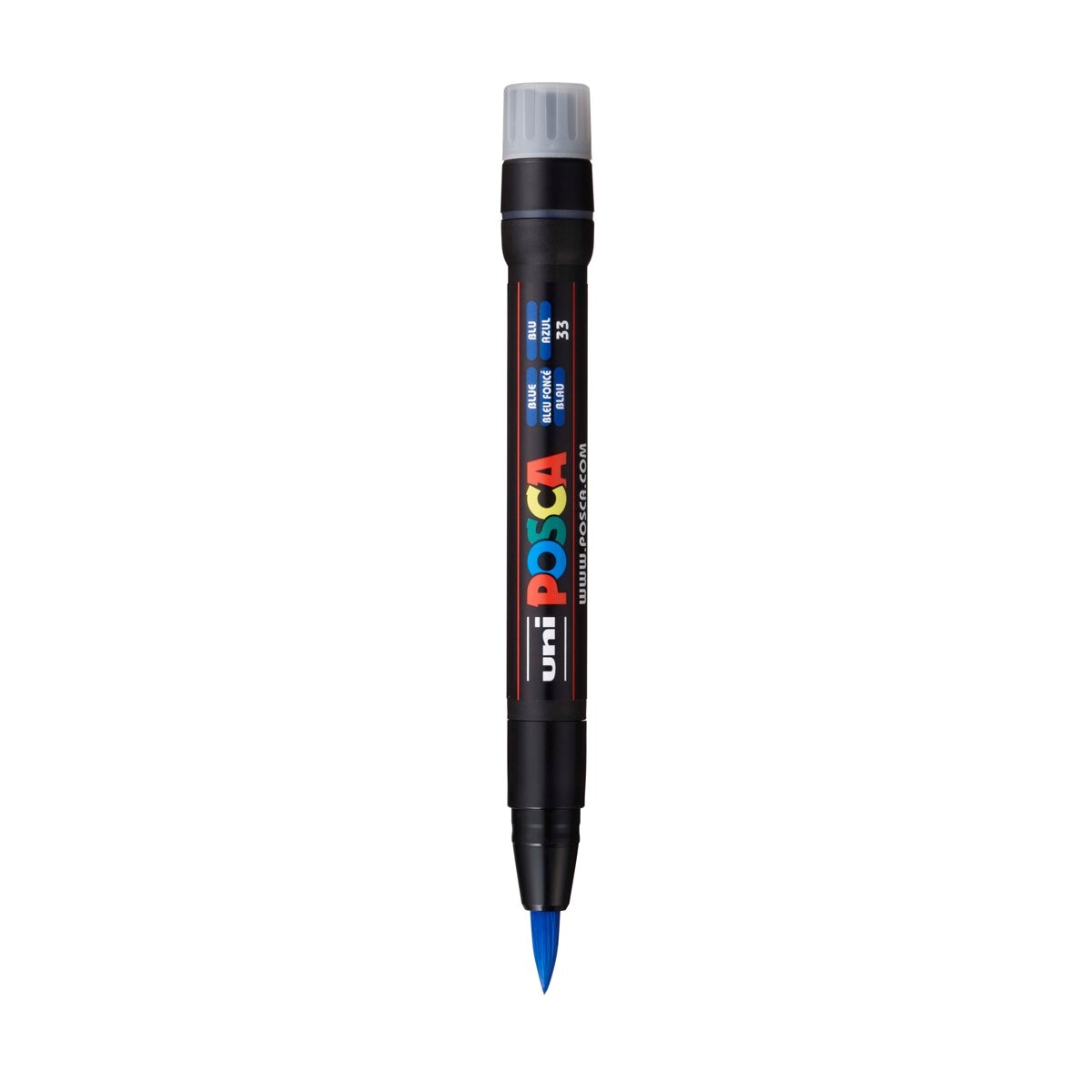 Uni Posca Marcador de Pintura Base de Água Ponta de Pincel Azul Azul-2