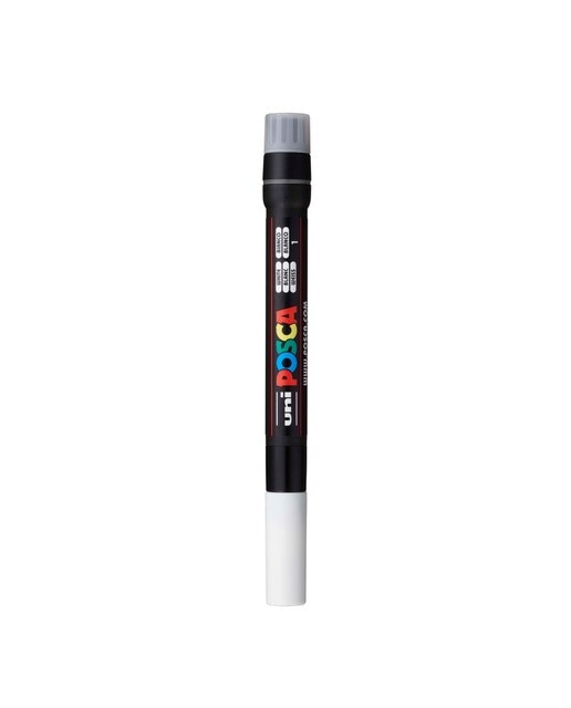 Uni Posca Marcador de Pintura Base al Agua Punta de Pincel Blanco Blanco-1