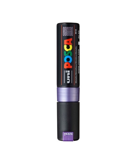 Uni Posca Marcador de Pintura Base de Água 8,0 mm Violeta Metálico 1