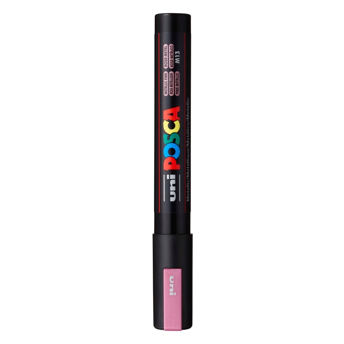Marcador de Pintura Base al Agua 1,8-2,5 mm Uni Posca Rosa Metálico Rosa-2