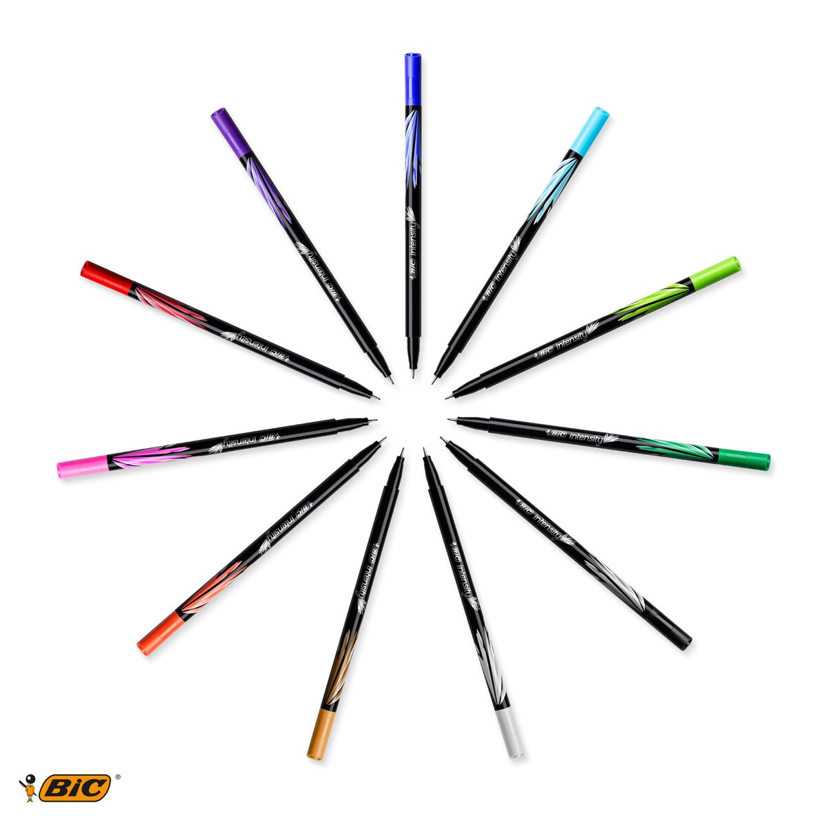 Pack de 12 Rotuladores Punta Fina  Intensity Fine BIC Multicolor-3