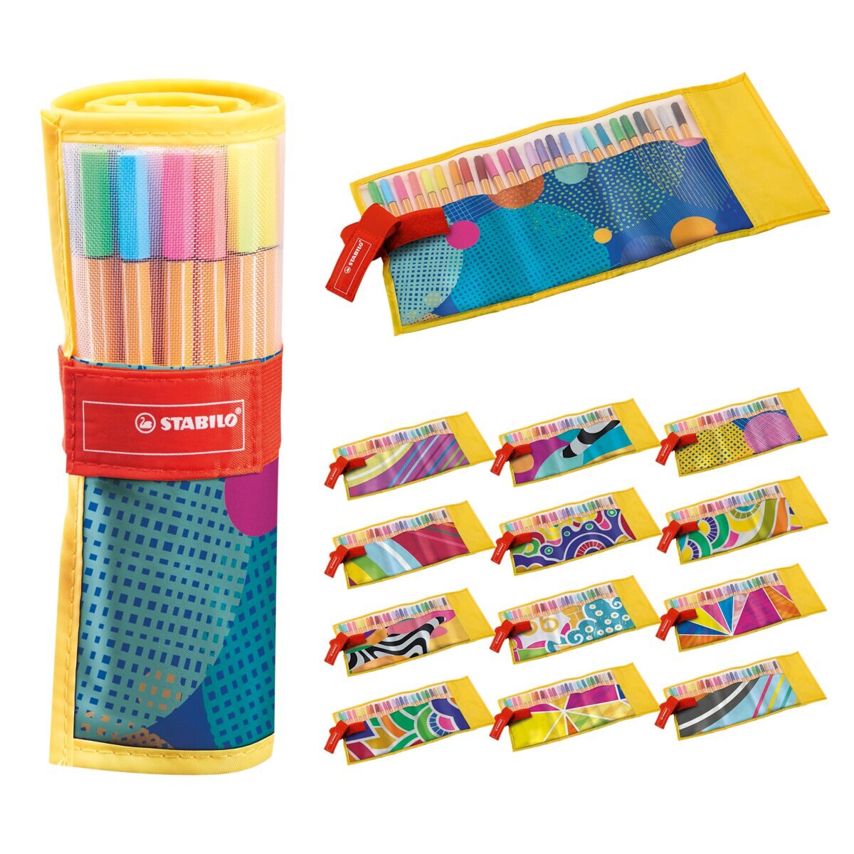 Estojo Just Like You de 25 Canetas de Feltro Ponta Fina Point 88 - Multicolor Multicolor-2
