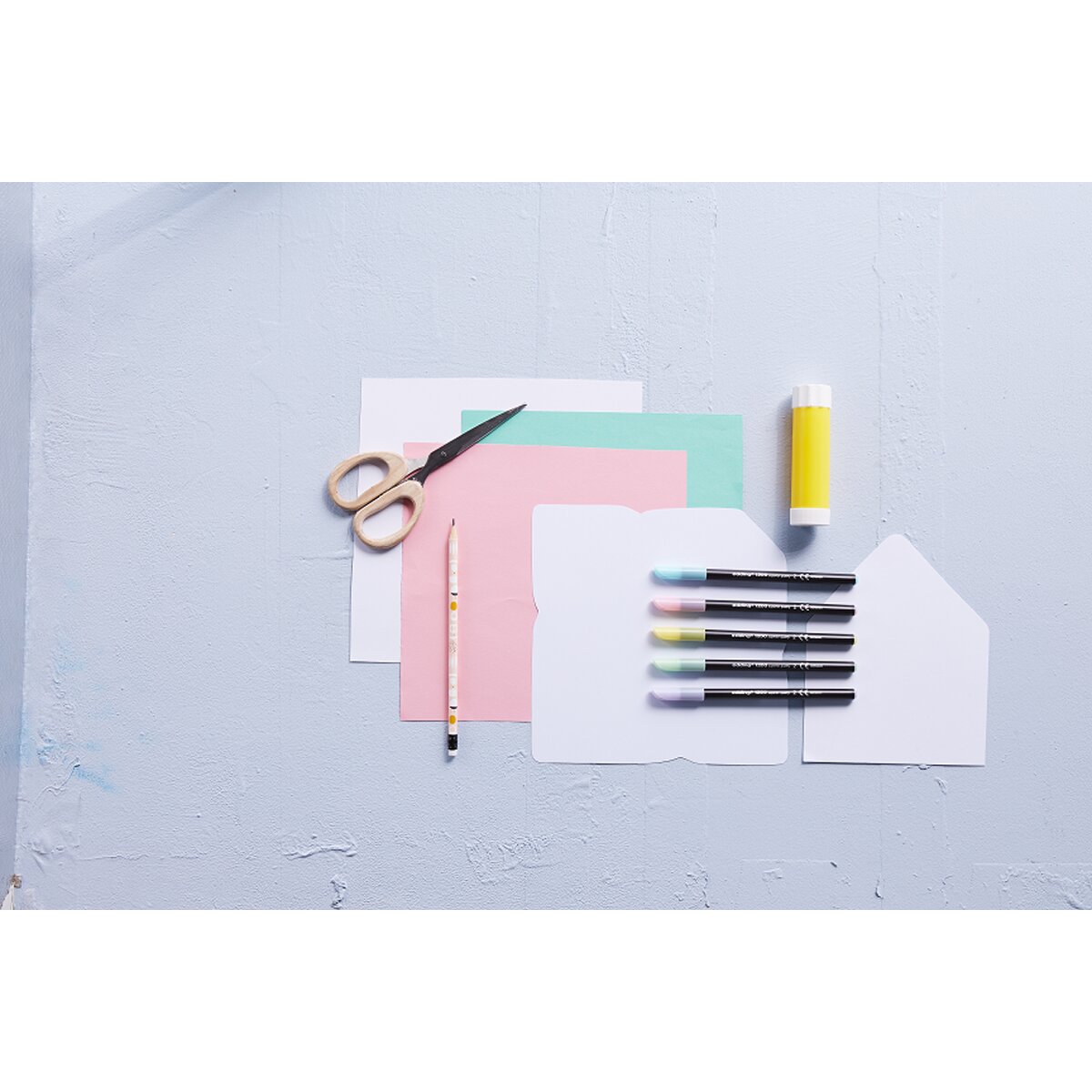 Canetas de Feltro Pack 6 Unidades Pastel 1200 Multicolor-2