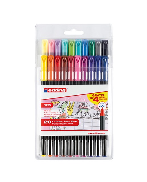 Marcadores Pack 16+4 Unidades Edding 1200 1