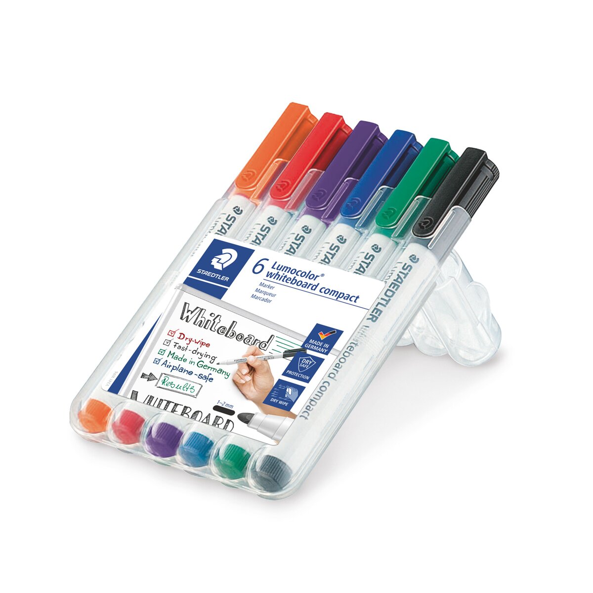 Estojo de 6 Marcadores Ardósia Branca Lumocolor® Whiteboard Compact 341 2