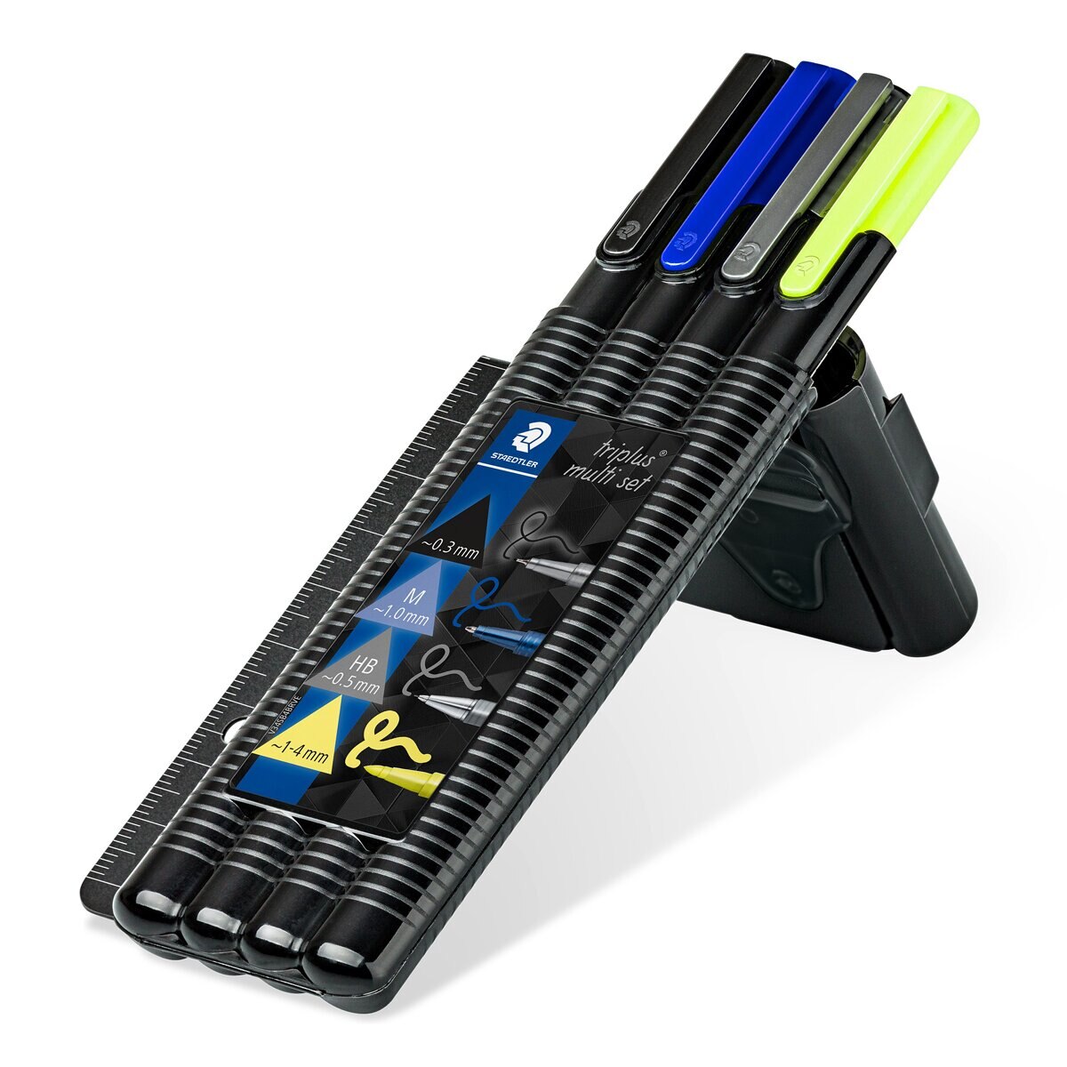 Conjunto de produtos de escrita 4 triplus® Black Office 2
