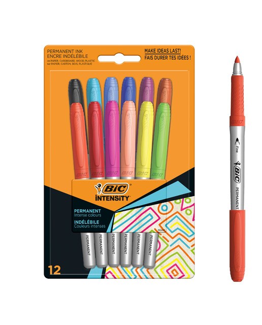 Pack de 12 marcadores permanentes Intensity Multicolor-1