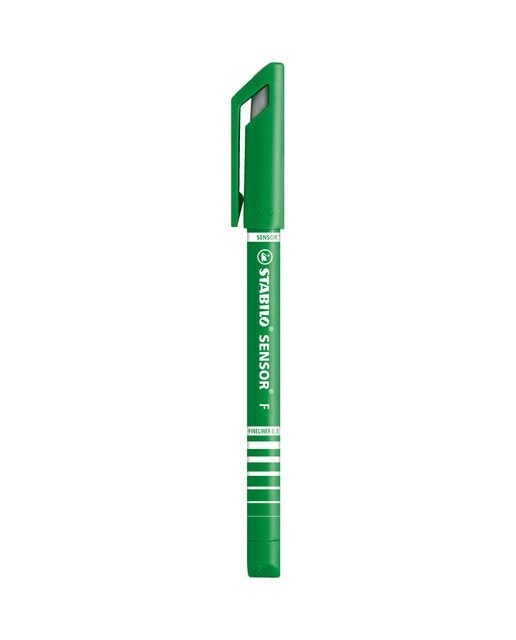 Caneta de Feltro Ponta Fina com Ponta Amortecida SENSOR - Verde Verde-1