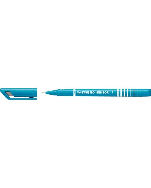 Caneta de Feltro Ponta Fina com Ponta Amortecida SENSOR - Turquesa Turquesa-2