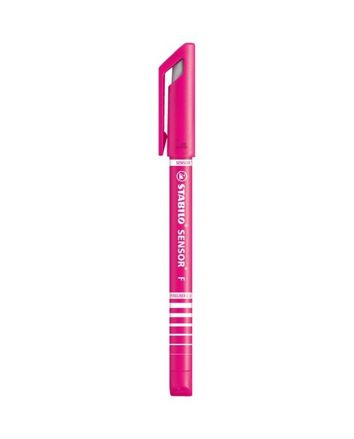 Caneta de Feltro Ponta Fina com Ponta Amortecida SENSOR - Rosa Rosa-1