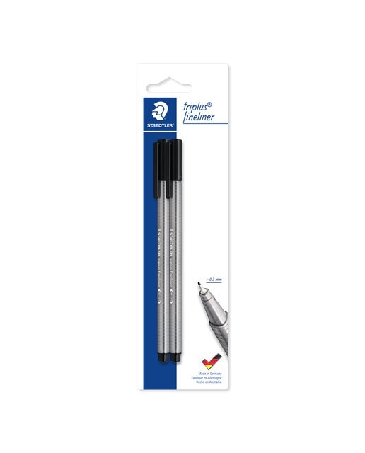Imagem 0 de Blister com 2 Marcadores Fineliner - Preto