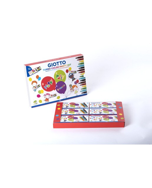 Expositor 10 sets rotuladores Turbo Color Party Set Giotto 4