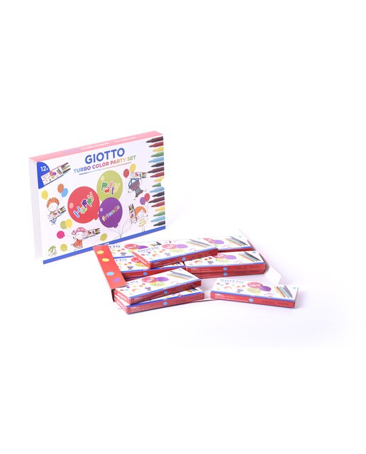 Expositor 10 sets rotuladores Turbo Color Party Set Giotto 8