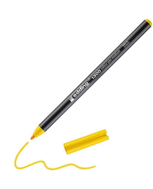 Rotulador de fibra Edding 1300 grosor 2 mm acuarelable Edding Amarillo-3