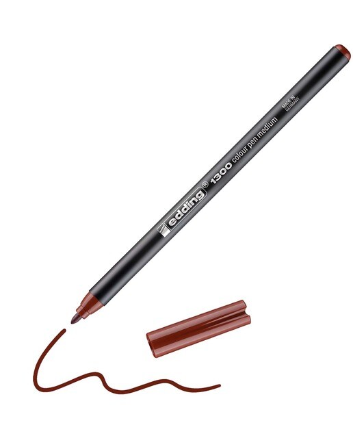 Rotulador de fibra Edding 1300 grosor 2 mm acuarelable Edding Marrón claro-3