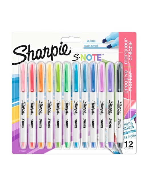 Pack de 12 Marcadores Fluorescentes Note - Multicolor Multicolor-1