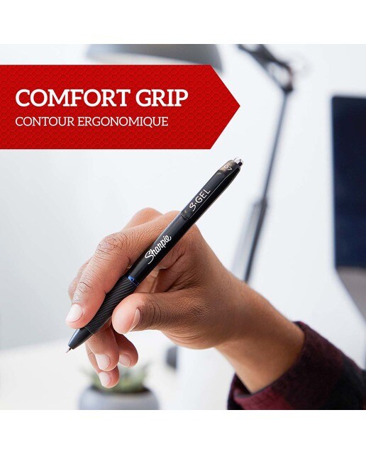 Pack de 3 bolígrafos gel Sharpie gel tinta azul Azul-4