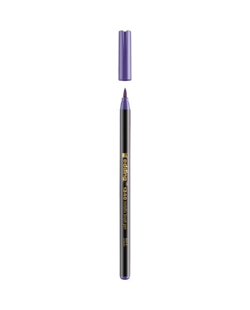 Caneta de Feltro Ponta Pincel 1340 - Violeta Metálico Violeta-2
