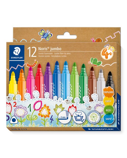 Marcadores de Cor Triangular Noris Jumbo 1