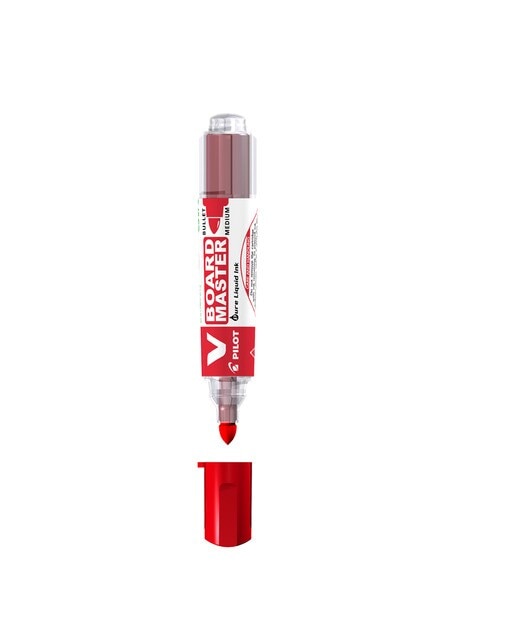Caneta de Feltro para Lousa Branca Recarregável V-Board Master M Vermelho Vermelho-1