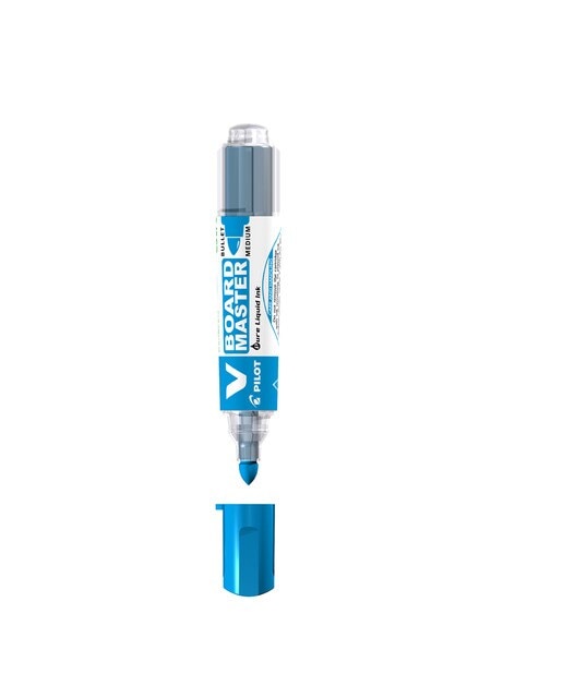 Caneta de Feltro para Lousa Branca Recarregável V-Board Master M - Azul Azul-1