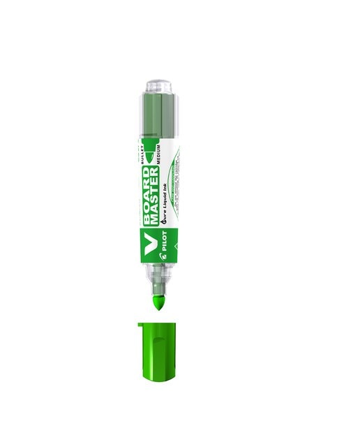 Caneta de Feltro para Lousa Branca Recarregável V- Board Master M - Verde Verde-1
