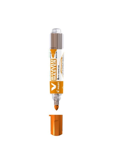 Caneta de Feltro para Lousa Branca Recarregável V-Board Master M - Laranja Laranja-1