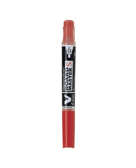 Caneta de Feltro para Lousa Branca Recarregável de Ponta Fina W-Board Master S - Vermelho Vermelho-2