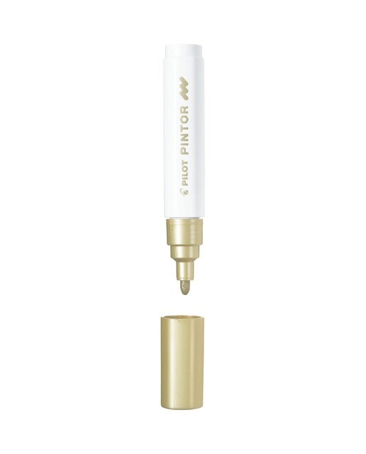 Caneta de Feltro de Ponta Cónica Pintor - Dourado Ouro-2