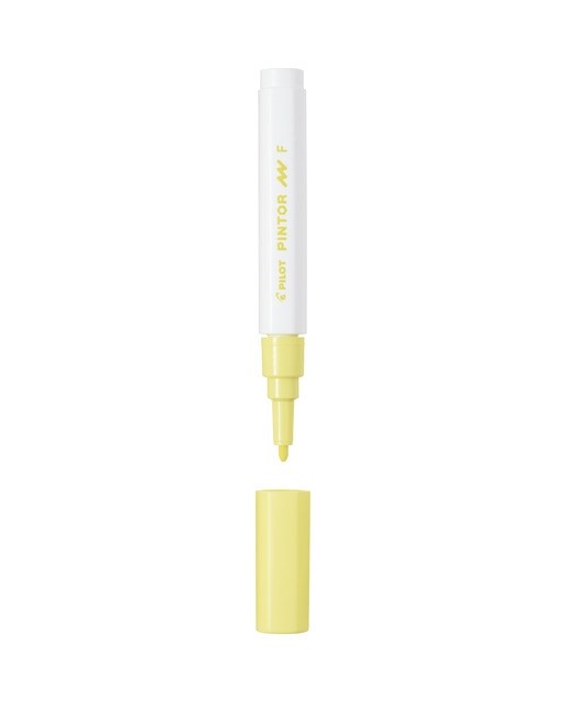 Caneta de Feltro de Ponta Fina Cónica Pintor Pastel - Amarelo Amarelo-2
