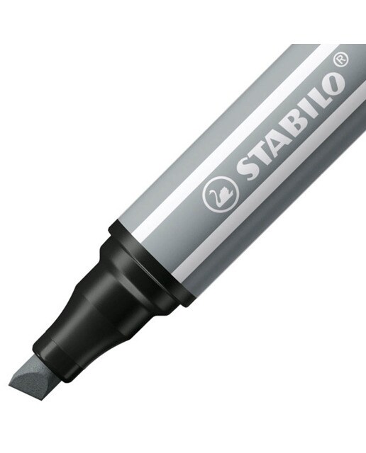 Caneta de Feltro de Ponta Biselada Pen 68 MAX - Cinzento-Médio Cinzento médio-3