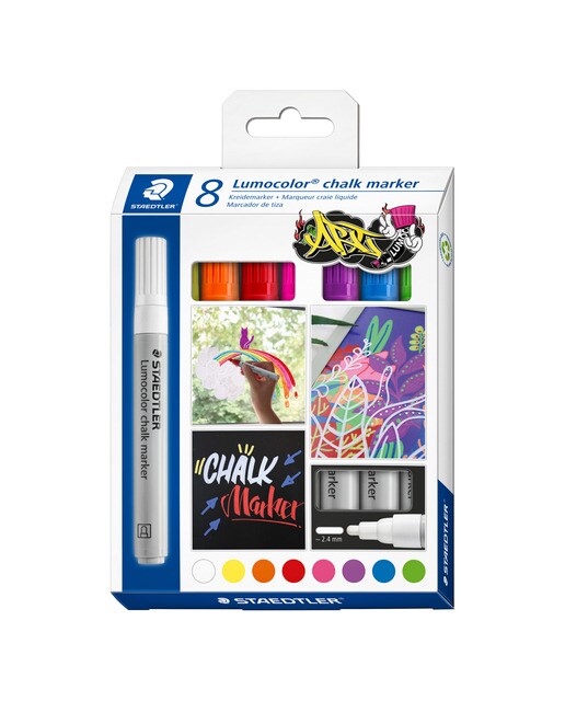 Marcadores de giz lumocolor Staedtler Sortido-1